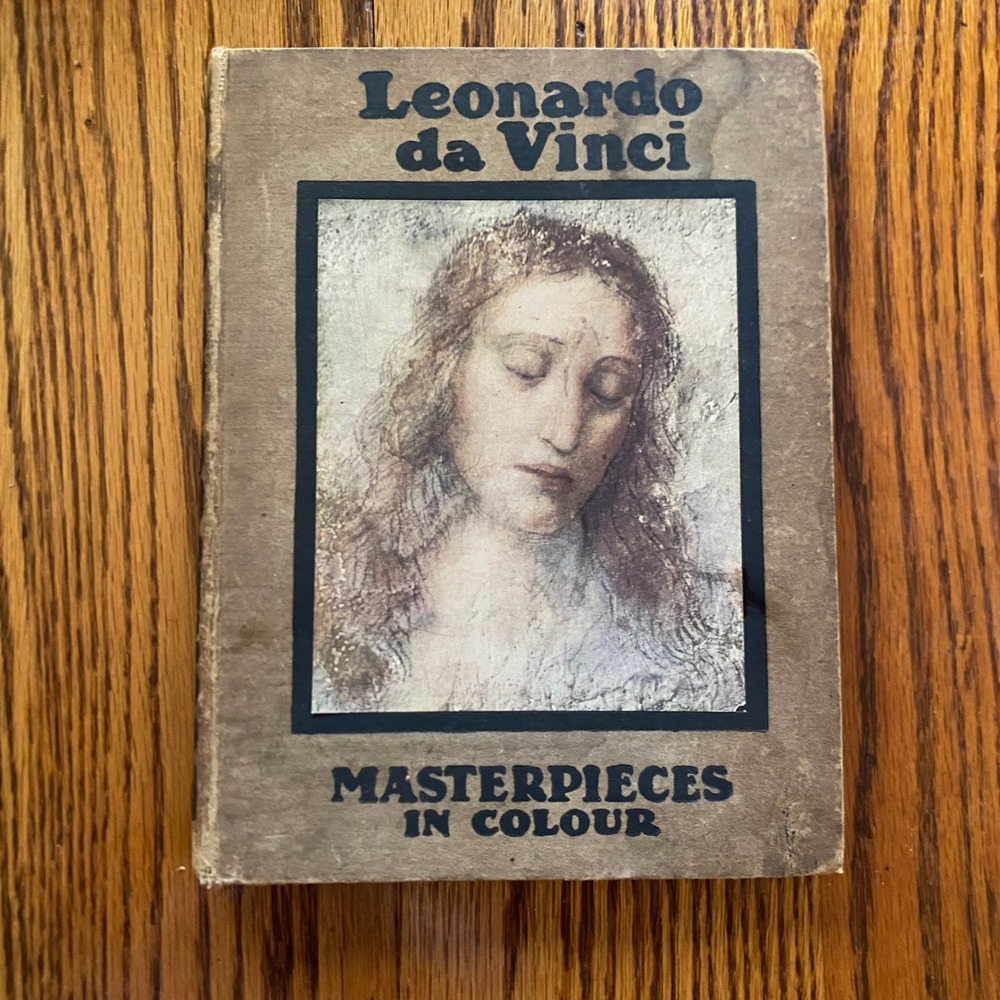 Leonardo da Vinci Masterpieces in Colour Vintage Art Book Renaissance History